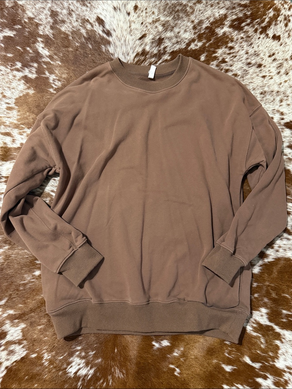 Wishlist Brown Crewneck Sweatshirt - Cozy Pullover